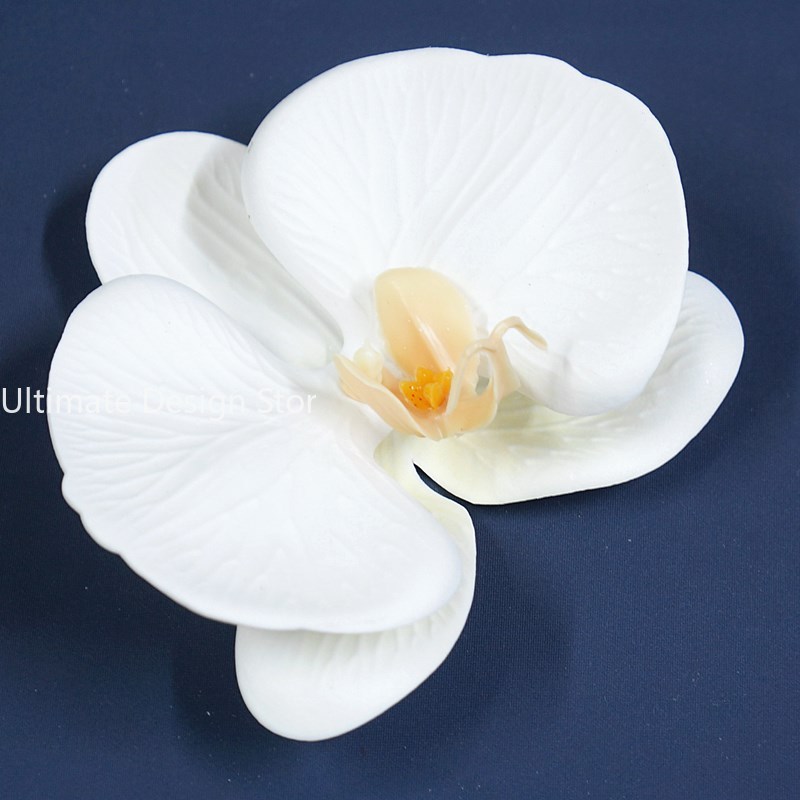 Accesorios para el cabello de novia con orquídeas de algodón y silicona impresos en 3D, recuerdos de boda elegantes, decoraciones de: Gris claro
