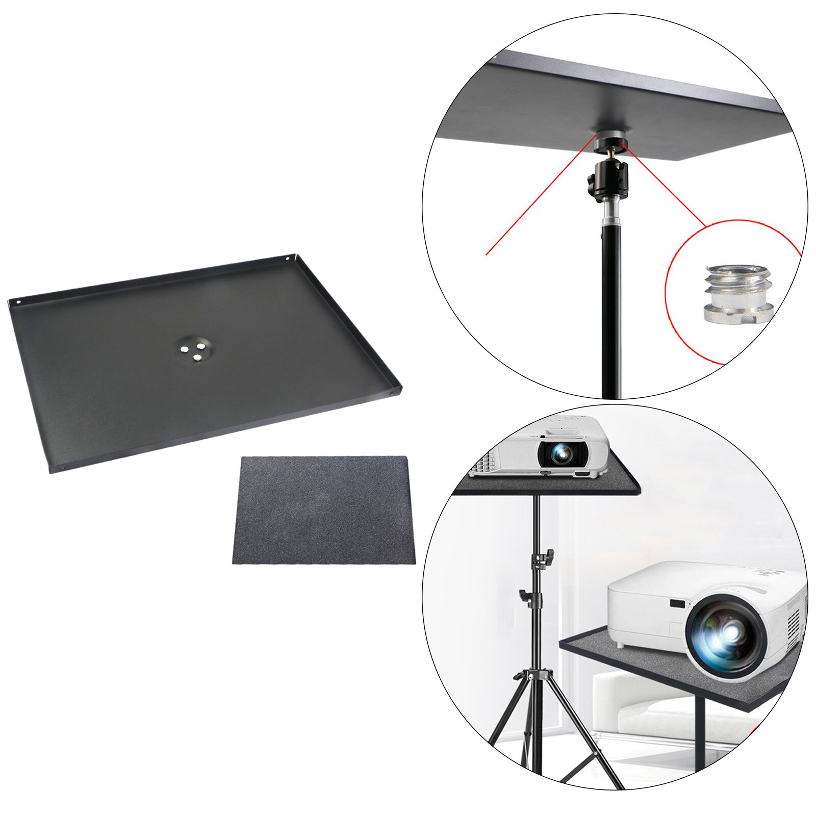 Projector Statief Opvouwbare Laptop Statief Projector Stand Floor Statief Outdoor Telefoon Mount Afneembare: Tray