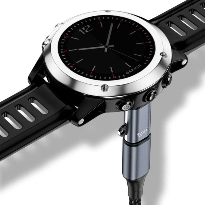 Type C/iOS Opladen Draagbare Adapter Voor Garmin Fenix 7 7S 7X 6 6S 6X 5 5S 5X Venu 2 2S Forerunner 965 Horloge Oplader Converter