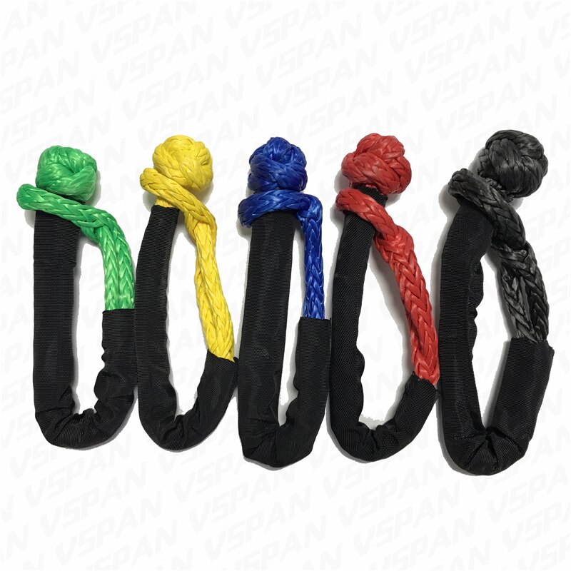 Manille de remorquage souple verte 15T | Corde synthétique, barre de remorquage, manille de choc pour Jeep JK, accessoires de récupération hors route 4x4accessoires
