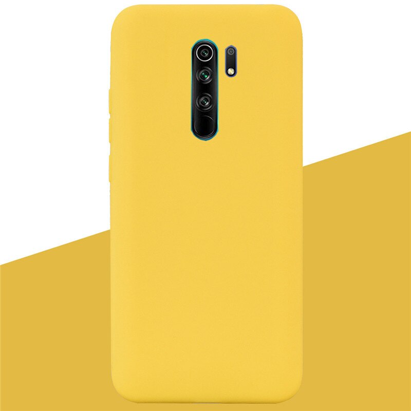 Silicone Case For Redmi 9 Case Soft Silicone Back Cover TPU Case on For Xiaomi Redmi 9 Redmi9 TPU For Xiaomi Redmi 9 Phone Cases: 6 Yellow