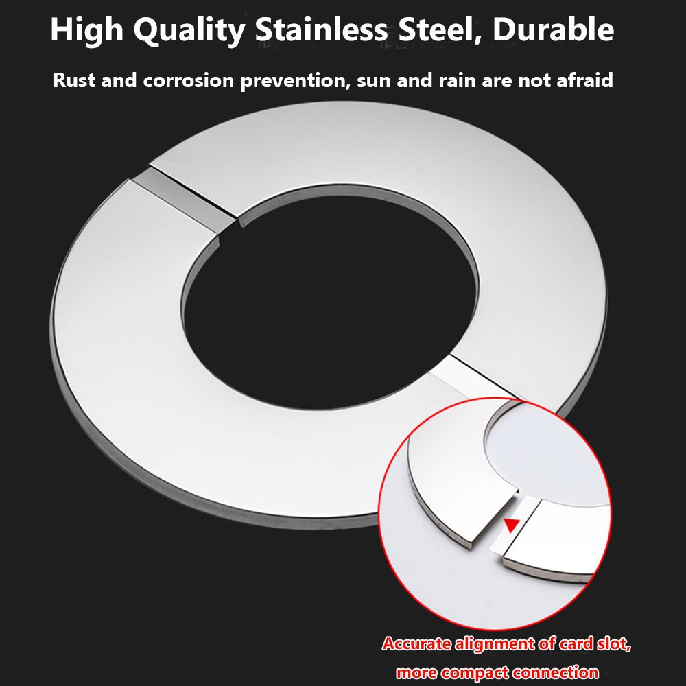 Flange Cover Stainless Steel Wall Flange Faucet Decor Pipe Wall Covers Faucet Decorative Cover Faucet Accessories