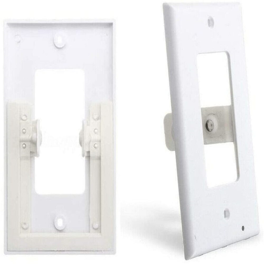 6Pack Wall Outlet Plate LED Night Light Illuminated Plug Cover With Sensor Inductive Guidelight Easy Snap On No Wire Or Battery
