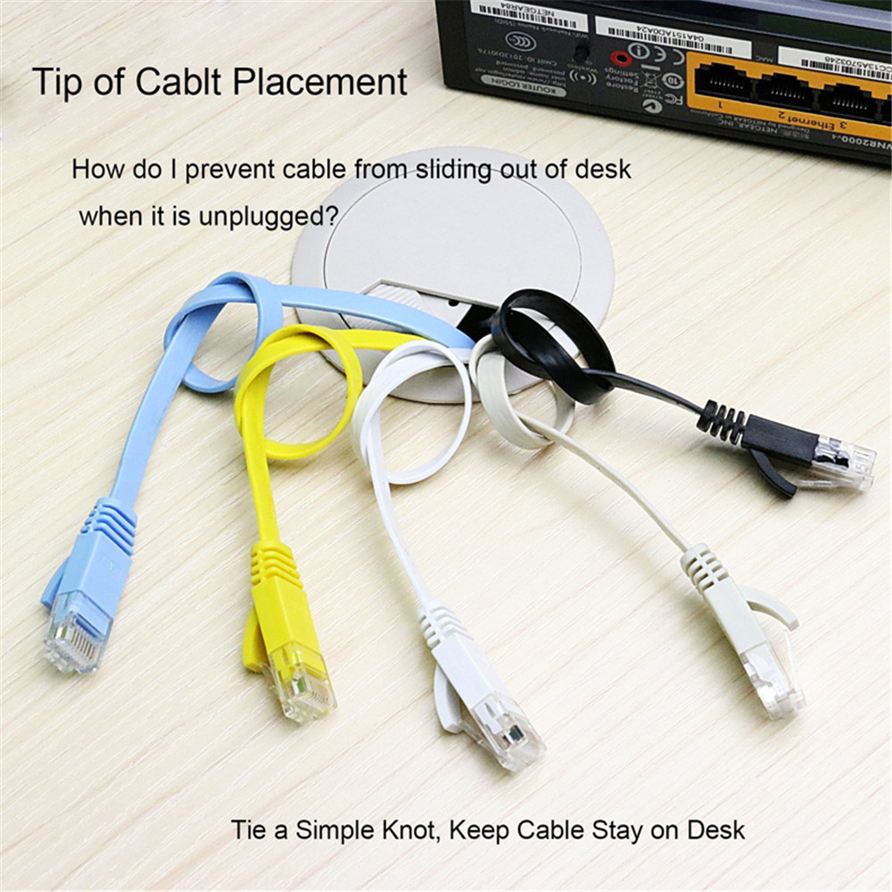 CAT6 Platte Ethernet-kabel RJ45 Lan-kabel Netwerk Ethernet Patch Cord voor Computer Router Laptop 0.5M/1M/2M/3M/5M/8M Lengte