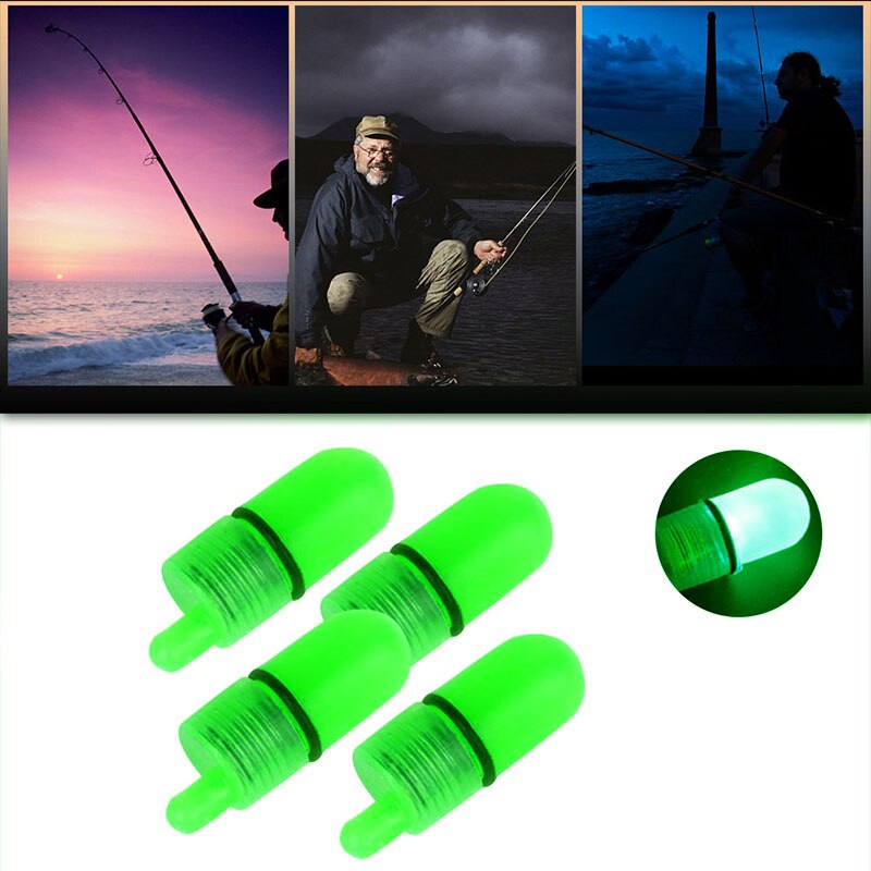 Duradera luz LED de plástico pinza luminosa Tip campanas de caña de pescar alarma timbre mordida anillo pez cebo al aire libre herramientas de pesca nocturna 20 Uds