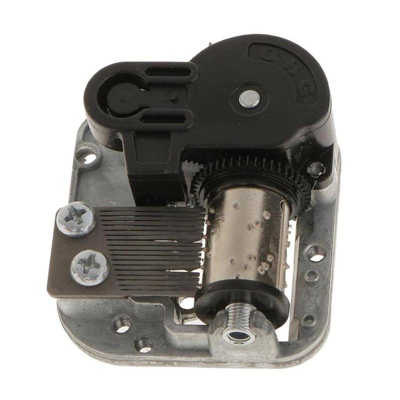 DIY Hand Crank Music Motor Mini Music Box Wind of Up Music City Sky Meet Movement the Accessories Play Toy Set I3A7