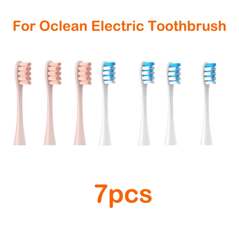 For Oclean Flow/X/ X PRO/ Z1/ F1/ One/ Air 2 /SE Brush Heads Soft DuPont Sonic Toothbrush Vacuum Bristle 7pcs Replacement Heads: Coffee