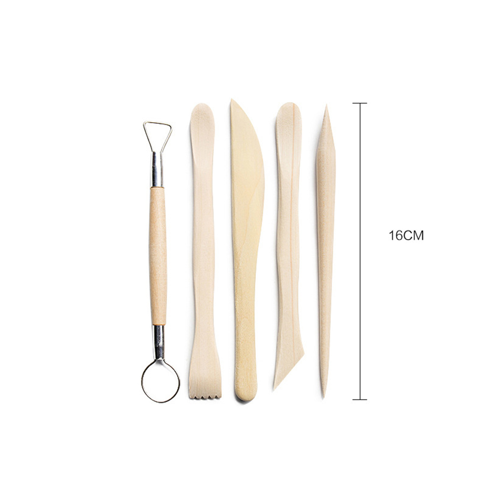 38pcs DIY Polymer Clay Tools Set Clay Indentation Carving Knife Kit Stone Plastic Auxiliary Tool for Pottery Modeling