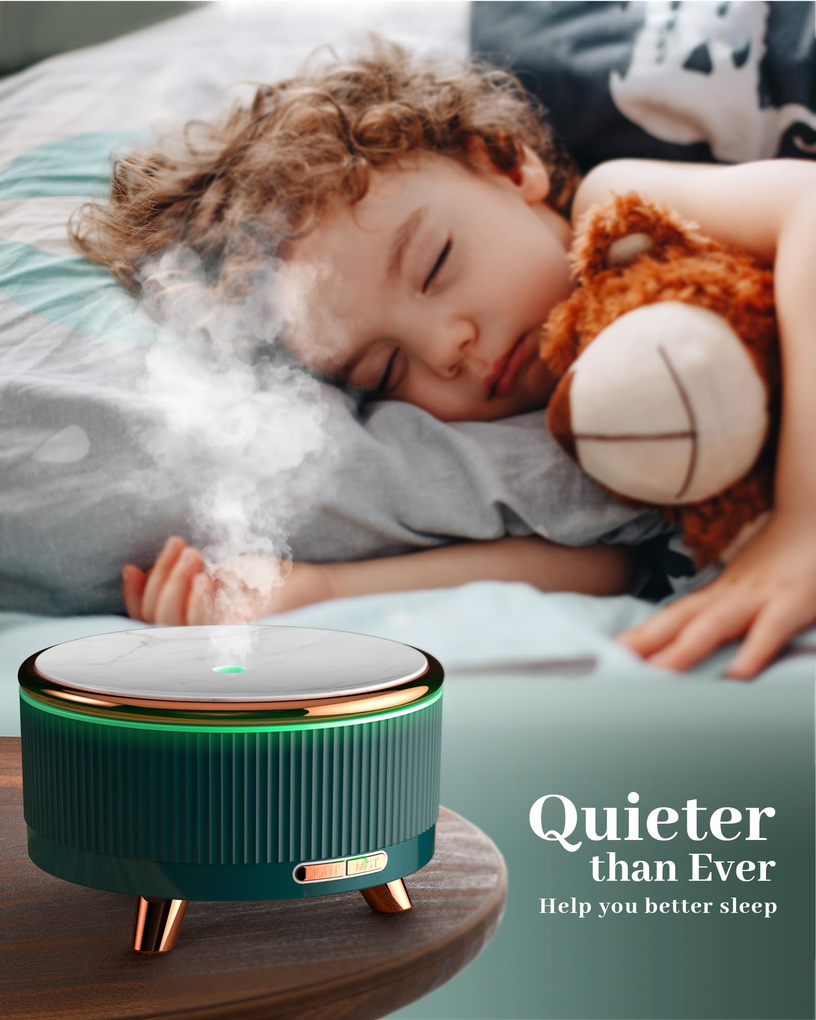 Diffusers voor etherische oliën Grote kamer, aromatherapie-diffuser van 500 ml