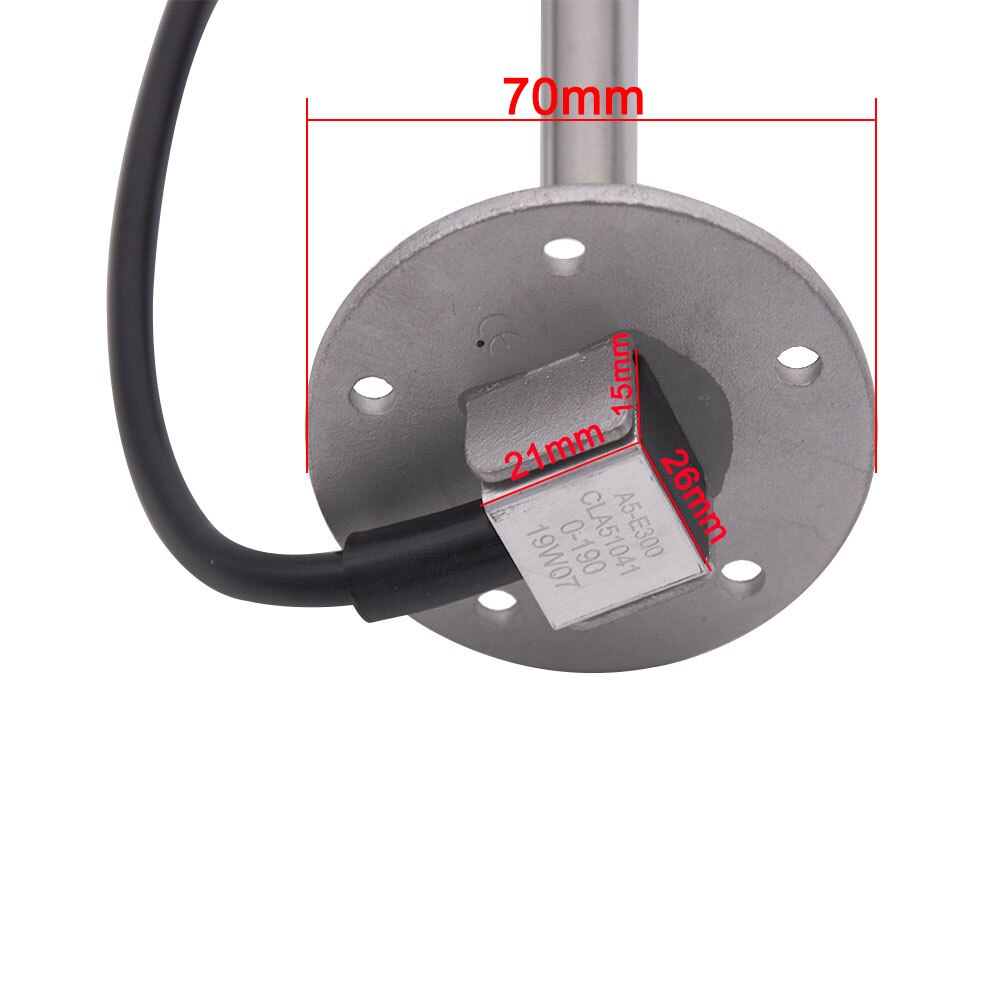 0 ~ 190ohm Brandstofniveausensor Waterdichte IP67 Boot Auto Water Niveau/Brandstofmeter Met 52Mm Gauge 150/200/250/300/350Mm