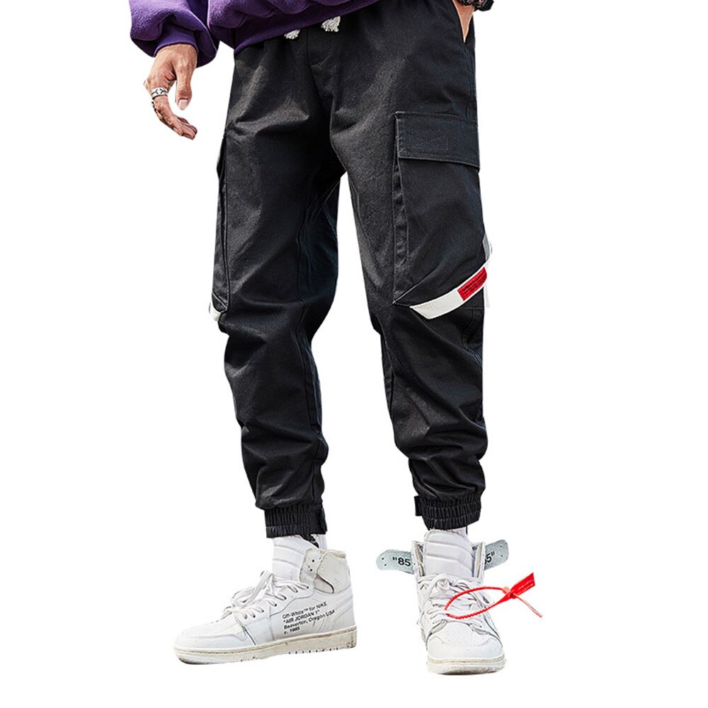Harajuku Japanese Joggers Harem Pants Cotton Cargo Pants Hip Hop Joggers Sweatpants Streetwear Men