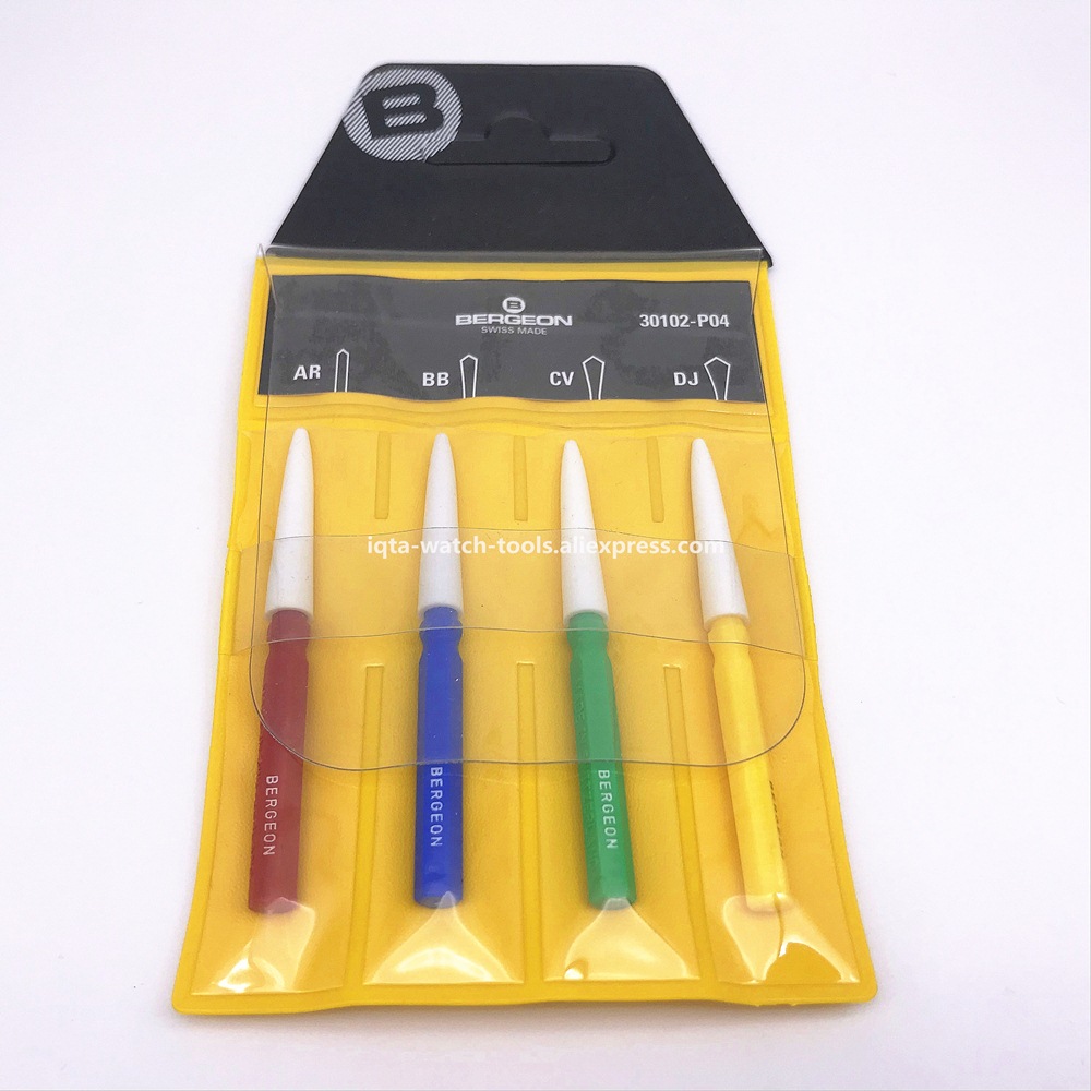 Bergeon 30102-P04 Assortment of 4 Oilers for Watchmakers: Set of 4 oilers