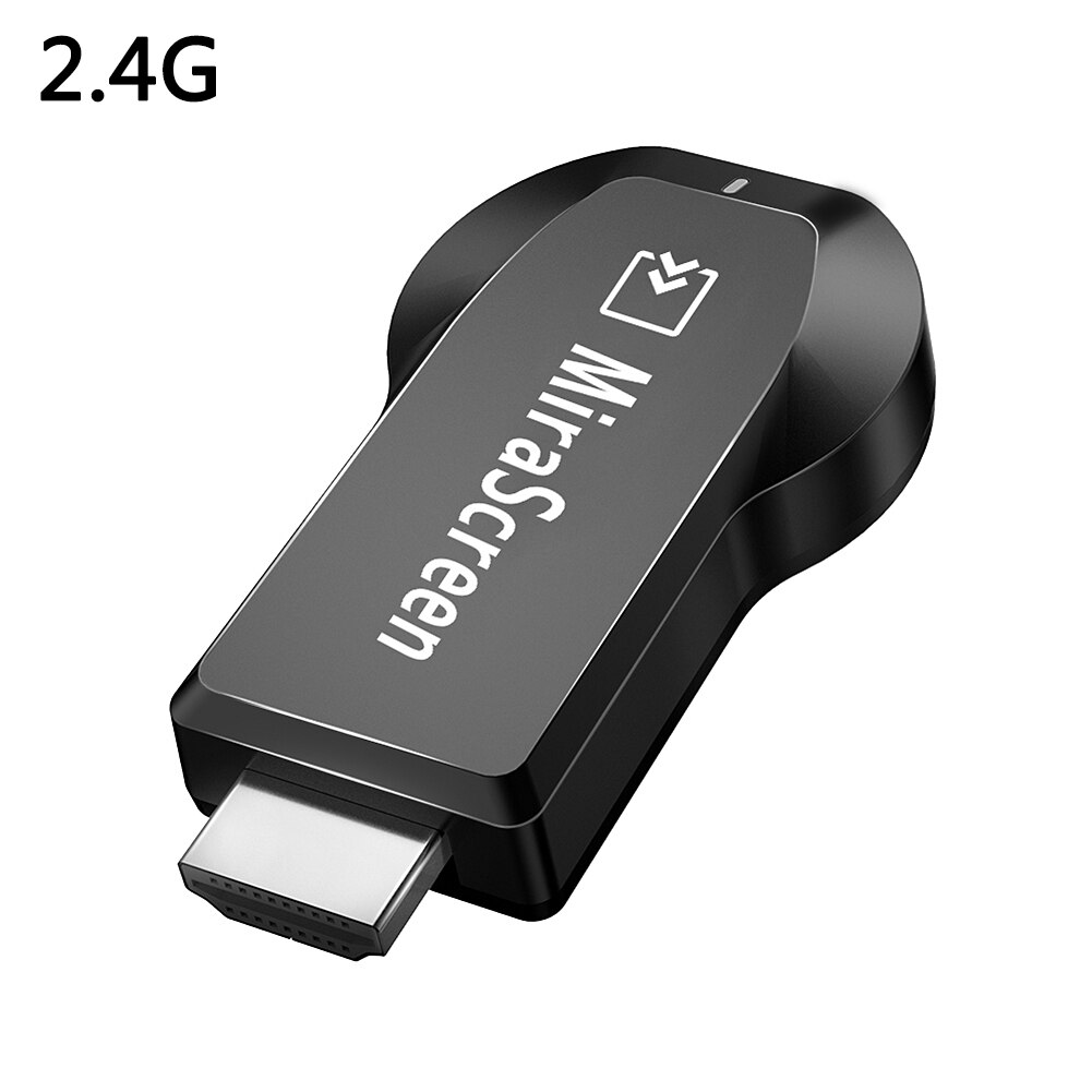 Mirascreen  e5m 2.4 / 5g dual band trådløs hdmi dongle miracast airplay dlna hdtv tv stick til android mac ios windows os