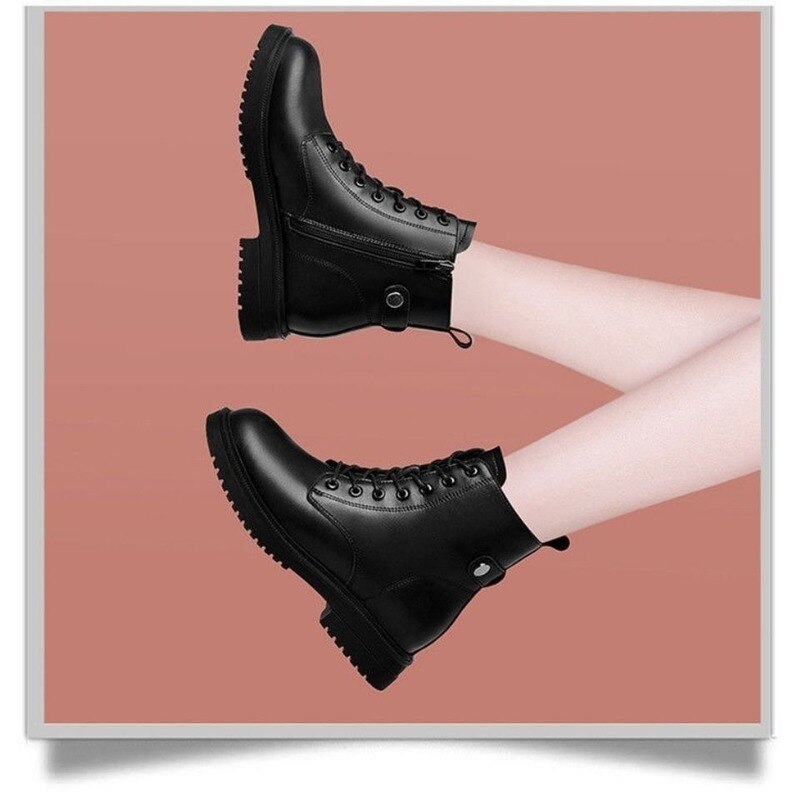Dam & #39 ;s ankelstövlar höst vinter kvinnor chelsea boots dam korta stövlar platta skor platå boots gotiska botas de mujer