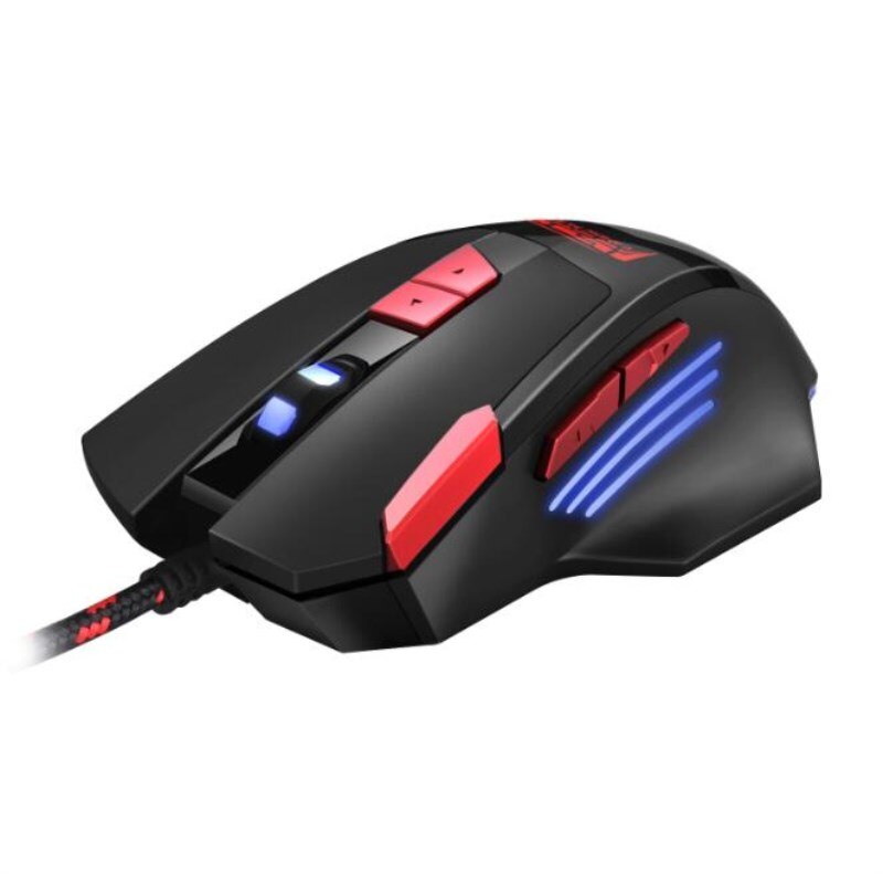 Gaming Toetsenbord Enkele Hand Mini Usb Wired 35 Toetsen 6400Dpi Muis Combo Een Eentje Voor Mobiele Smartphone 7 Kleuren led Backlight: Mouse only