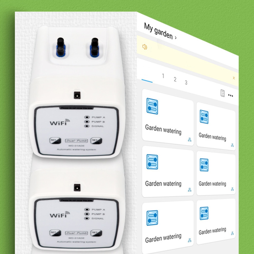 Garden Automatic Drip Irrigation Device Automatic Watering System WiFi Control Houseplant Timer for Garden Patio