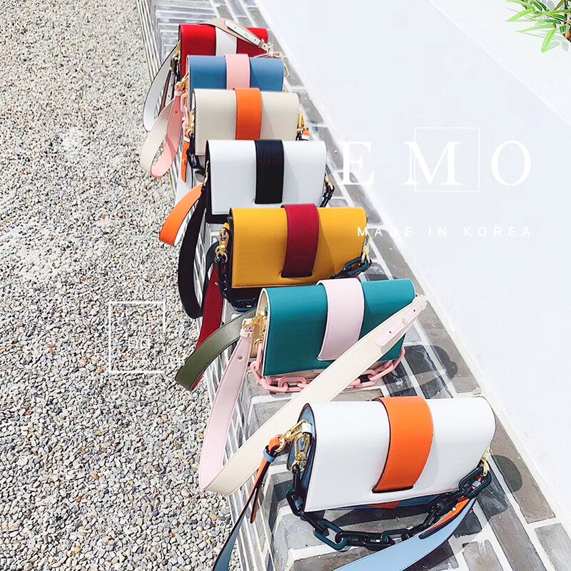 Luksus hit farge akryl skulderreim kvinner skulder håndvesker kvinner crossbody vesker shopping kveld pakke bag