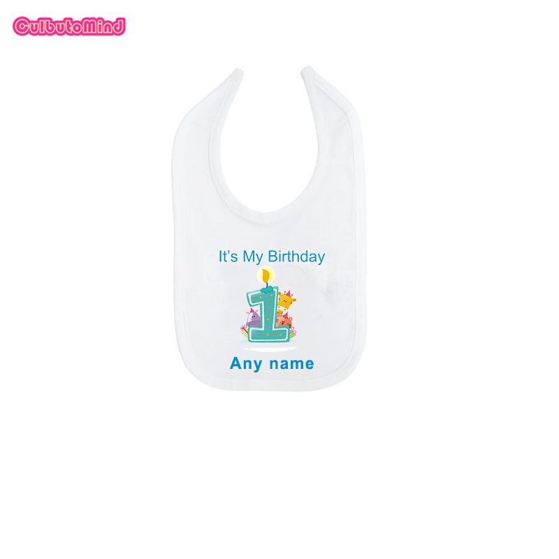 Erste Geburtstag Individuelle Personalisieren Baby Bib Kinder Kleinkind Abendessen Fütterung Lätzchen Bandanas Spucktücher baby lätzchen Baby Dusche: bluebirthdayname