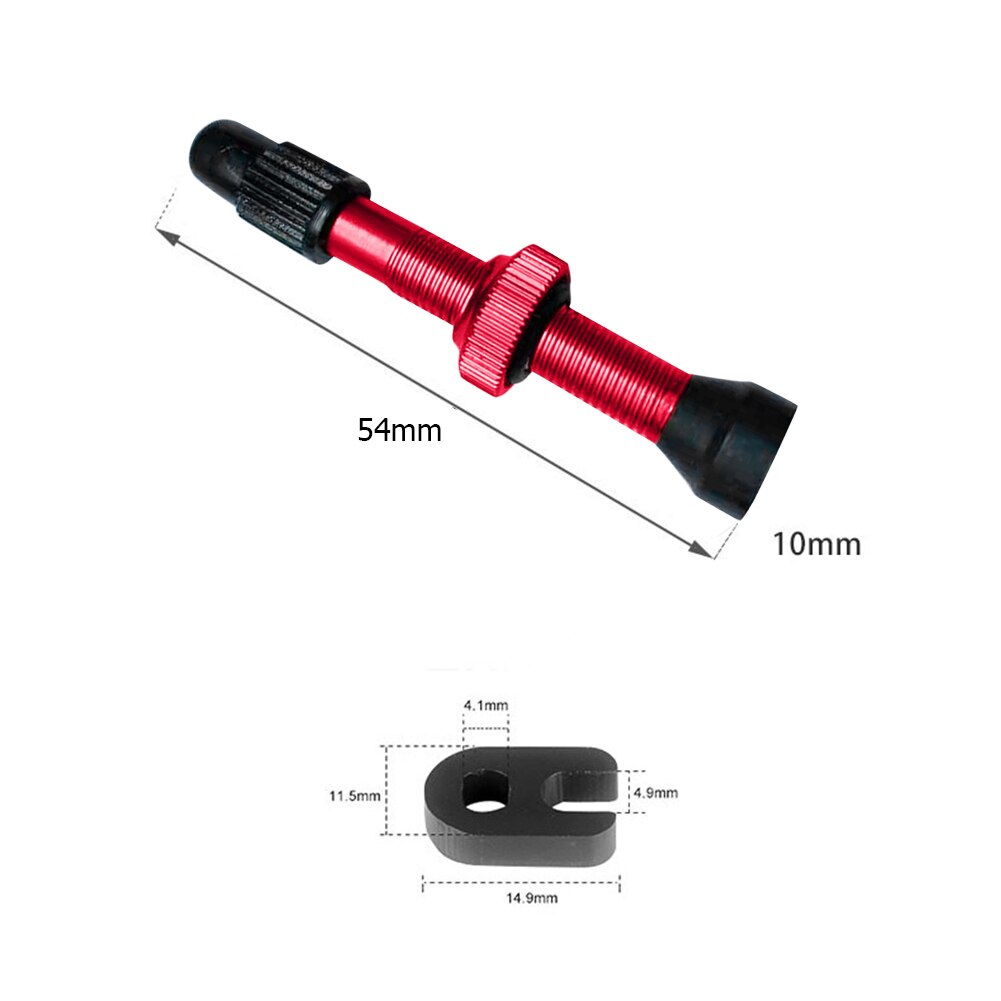 Pièces de bicyclette personnelles de soupapes de Presta de tige d'alliage de noyau en laiton 54mm avec l'outil facilement Installation pour des pneus Tubeless de bicyclette