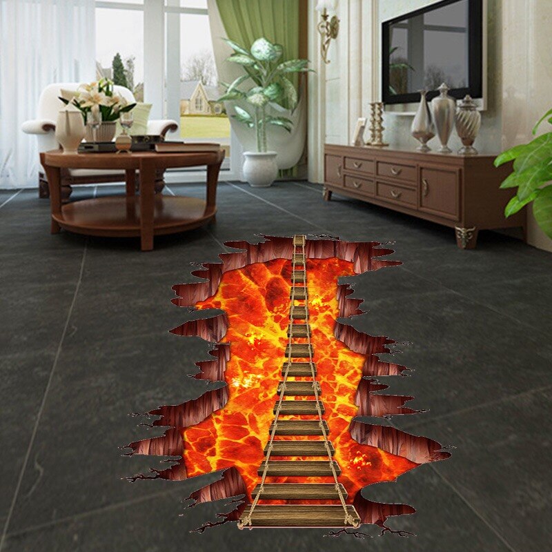 Grote 3d Cosmic Space Muursticker Galaxy Star Brug Home Decoratie Voor Kinderkamer Floor Woonkamer Muurstickers home Decor: 2