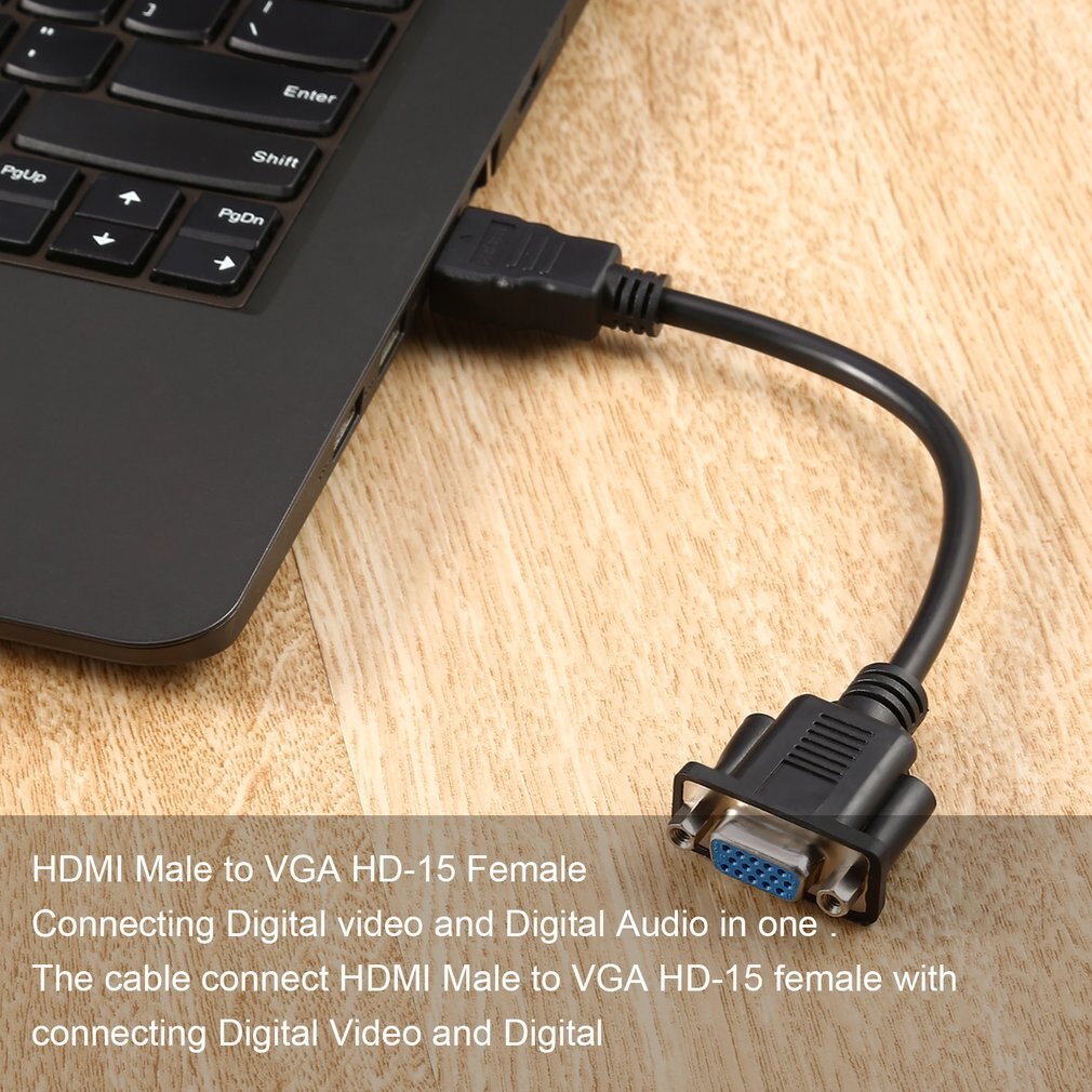 HDMI Stecker Auf VGA D-SUB Weibliche Video AV Adapter Konverter HDMI Kabel für HDTV Set-Top Kabel Adaptores
