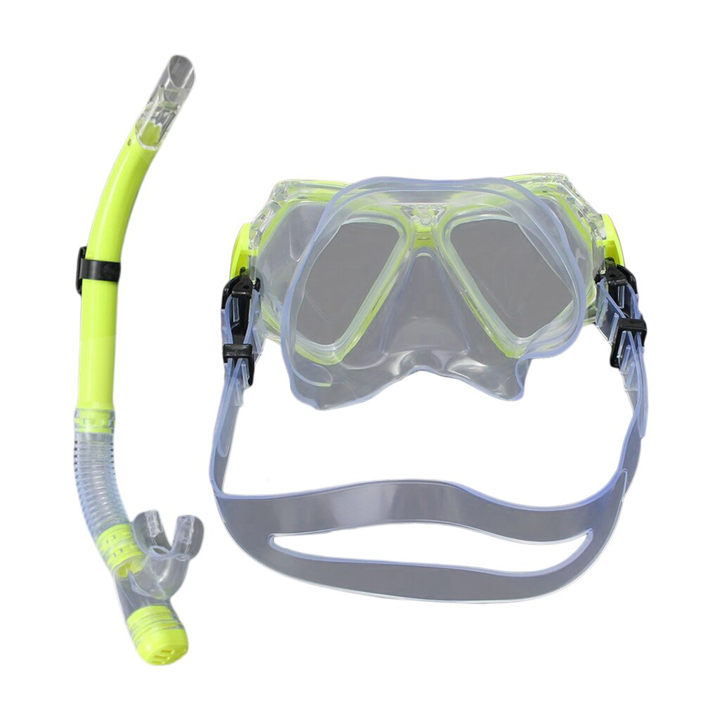 Adult Divers Mask Snorkel Set Dive Snorkeling Scuba Diving Goggles Swimming