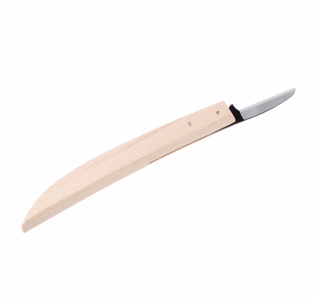 Aneng 18cm kniver av bøketre som arbeider med banantype håndtak treskjæringsverktøy