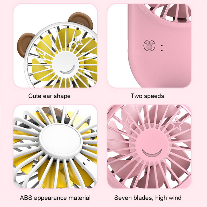 Mini Pocket Fans Usb Lading Mini Hold Fans Student Buiten Brengen Draagbare Kleine Ventilator Dc Mini Luchtkoeler Ventilador
