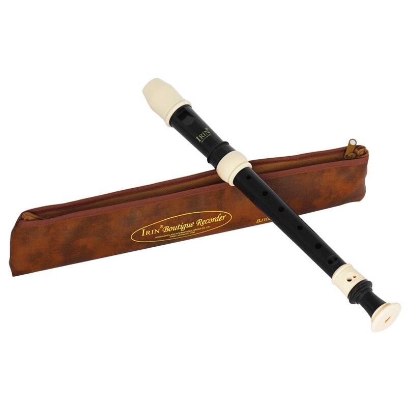 Flauta dulce irin abs, clarinete soprano, flauta larga, flauta dulce barroca, accesorios para instrumentos musicales de digitación para principiantes (negro)