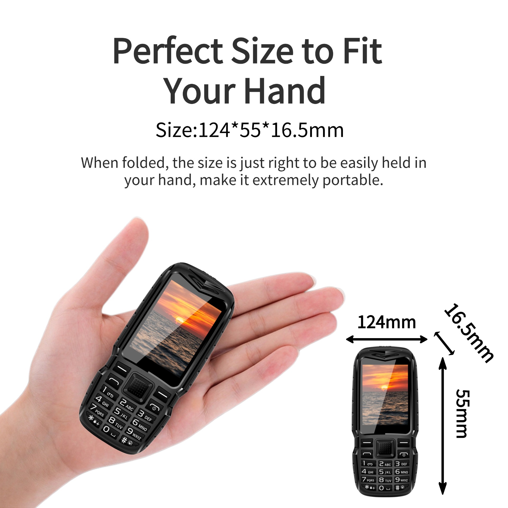 Mafam  n6700 duurzame mobiele telefoon, simlockvrij, grote batterij, 2.4 inch scherm, twee simkaarten, zaklamp, lage straling, bluetooth, draagbare mobiele telefoon