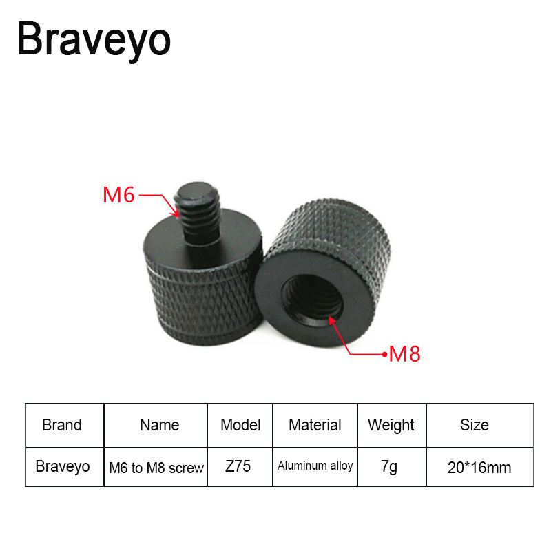 Conversie Schroef 3/8 M6 M8 M10 M12 Schroef Fotografie Accessoires Adapter Mount Schroef Voor Statief Balhoofd Live Flash Bracket: YELLOW