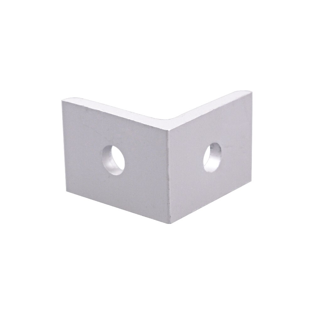 25 x 25 x 18mm 2 Hole Series Inside Corner Bracket for Aluminum Extrusion Profile with Slot 6mm Pack of 10