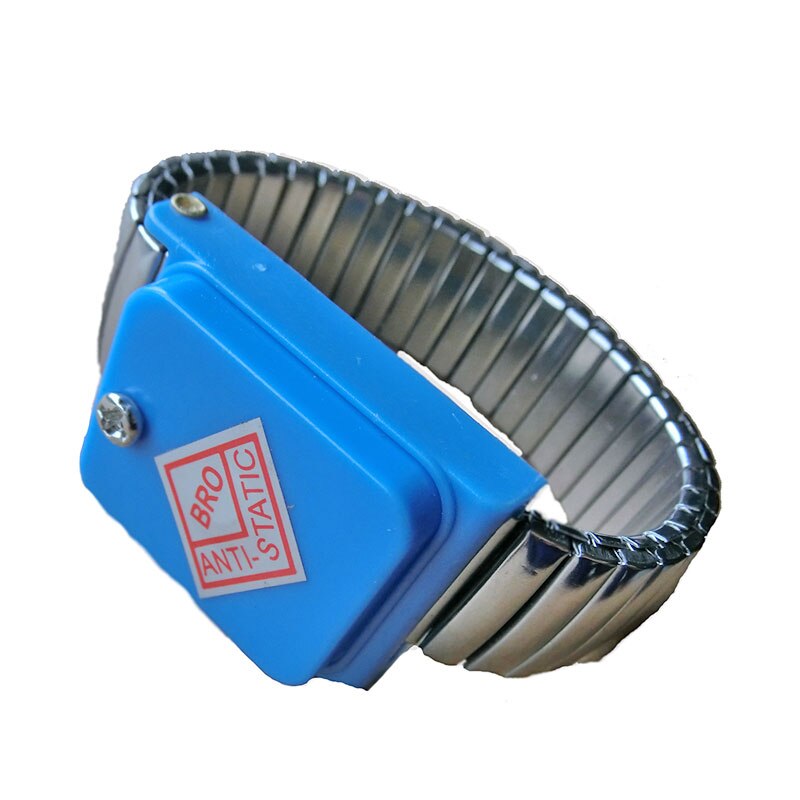 Black Metal Anti Static Wrist Band Strap Wireless Adjustable ESD Wristband Discharge Electronic Work Cordless Bracelet Supplies: White Metal Cordless
