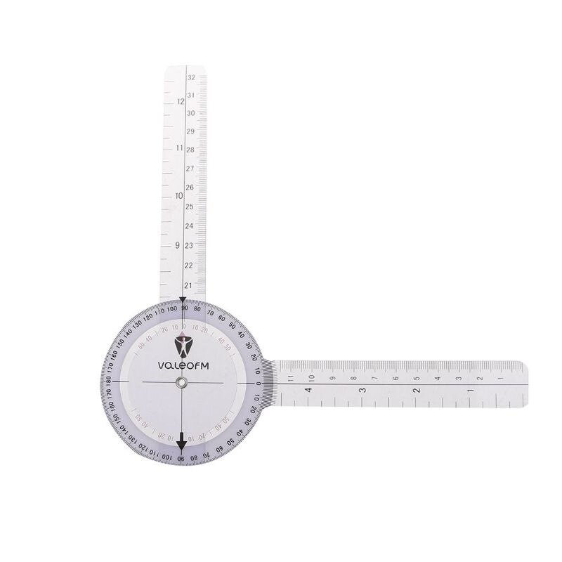 8" Joint Ruler Calibrated Goniometer Round Tape Measure 360Degrees Measuring Tool