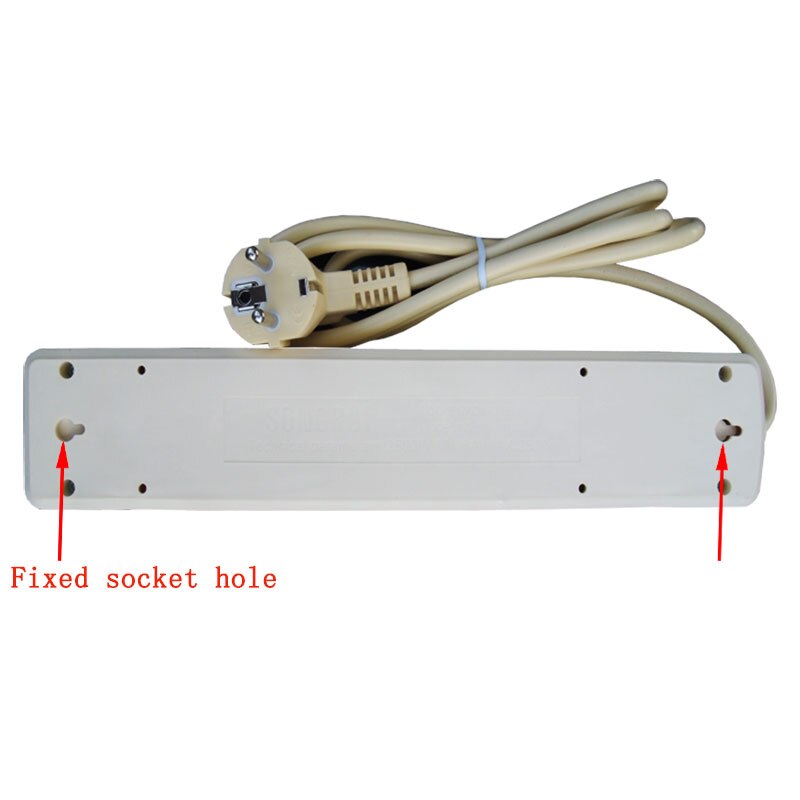 EU Europese Plug Power Strip Met Schakelaar AC Elektrische 4/5/6 Outlets Extension Socket Cord Kabel 1.5 M 16A 250 V