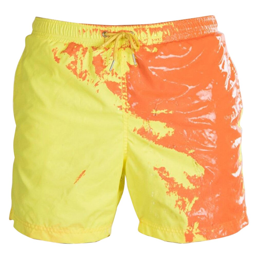 Swimming Pants Beach Swim Shorts Polyester Soft Comfortable Temperature Sensitive Funny Color Changing