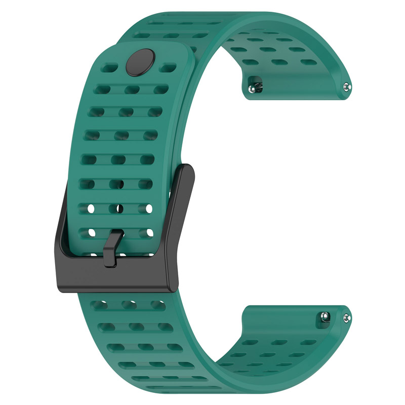 Bracelet de montre en Silicone pour bandes verticales Suunto, bracelet de remplacement de Sport en Silicone pour Suunto9 peak pro/Suunto5 peak cuivre: L / Noir gris