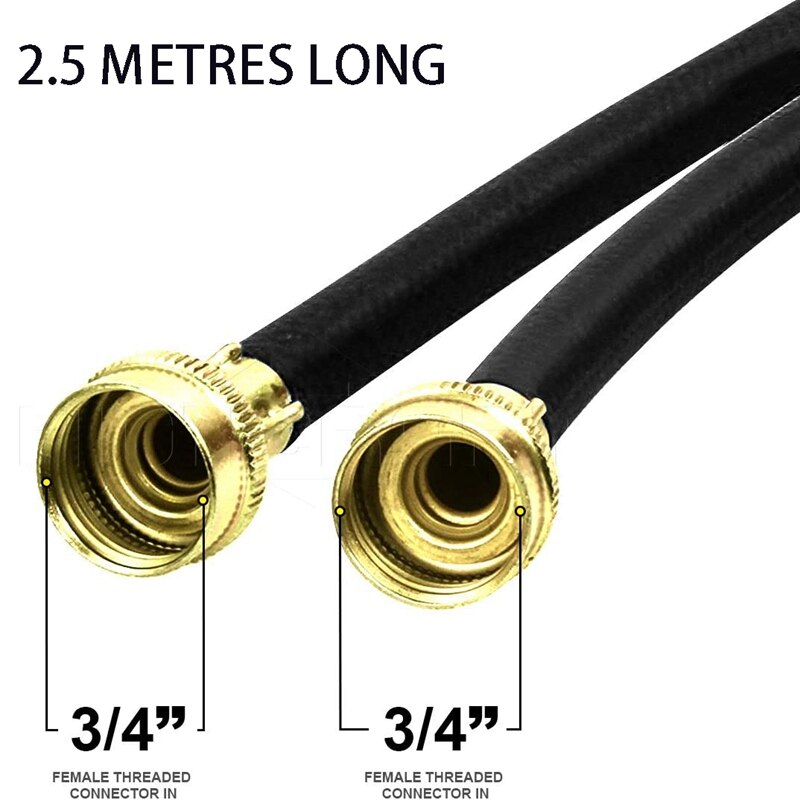 -2-Pack Rubber Washing Machine Drainage Pipe Hose and Cold Water Supply Hoses Drain Hose for Washing Machine