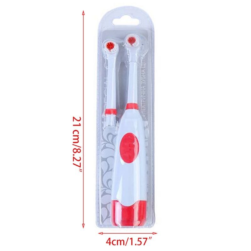 Rotary Automatic Oral Hygiene Electric Toothbrush Heads Set Battery Operated