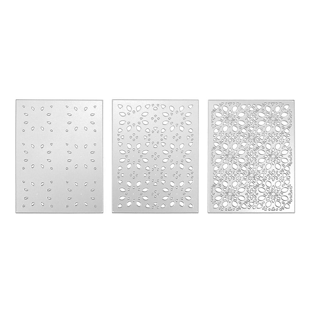 Diy Sterft Cutting Embossing Machine Papier Card Craft Scrapbooking Sterft Machine Cutter Fotoalbum Decoratieve Craft: 3Pcs cutting dies
