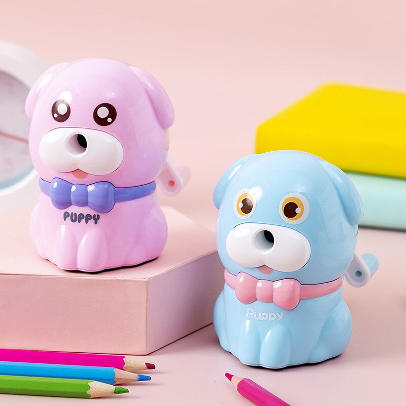 Kawaii petit dessin animé chiot chien taille-crayon mignon nouveauté articles papeterie pour l'école enfants fournitures