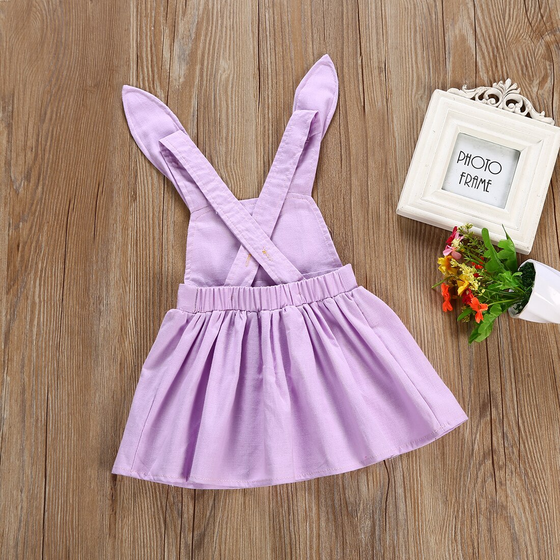 2018 Capretti Appena Nati Del Bambino Della Ragazza Dell'orecchio di Coniglio Pagliaccetto Tuta SleevelessTutu Vestito Vestito Carino Estate Vestiti 3D-4Y