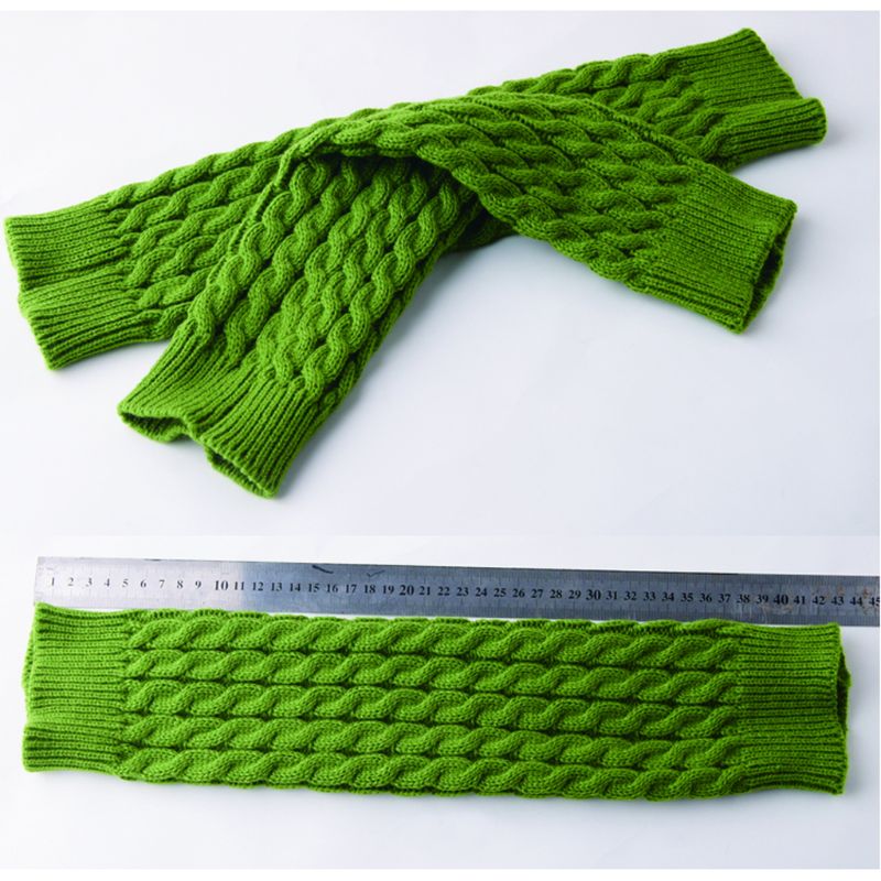 Women Winter Warm Knit Crochet High Knee Leg Warmers Leggings Boot Leggings Slouch