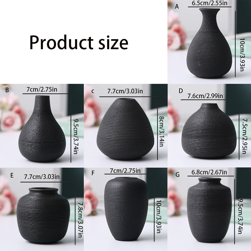 Malé keramické vázy, jednoduché bytové dekorácie, dekorácie do obývačky, kvetináče na suché kvety, ručné práce, hydroponické vázy