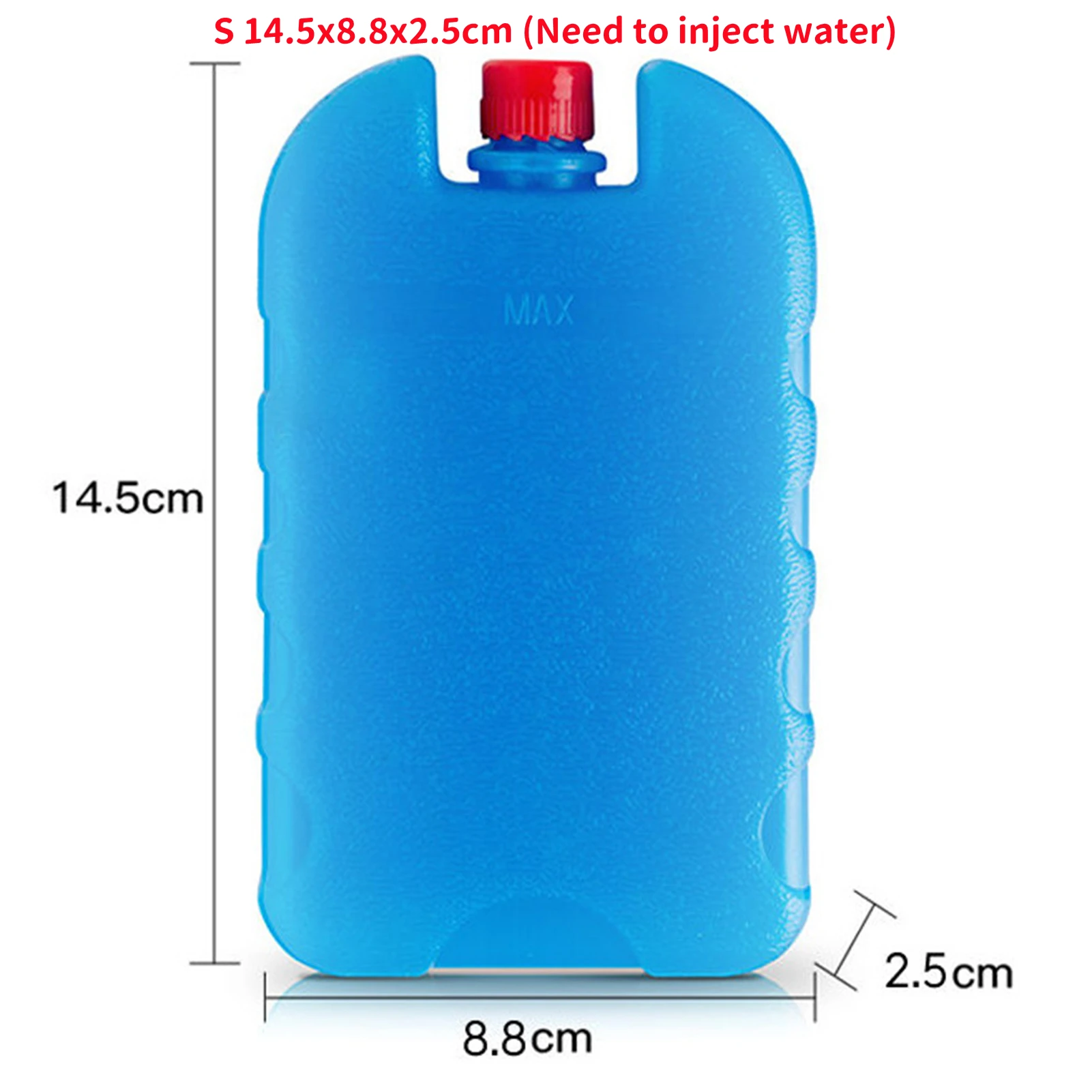1 Stuk Ijs Pack Herbruikbare Gel Koude Vriezer Doos Water Injectie Kristallen Doos Voor Lunchboxen Picknick Reizen Vers Voedsel Cake Opslag: Black