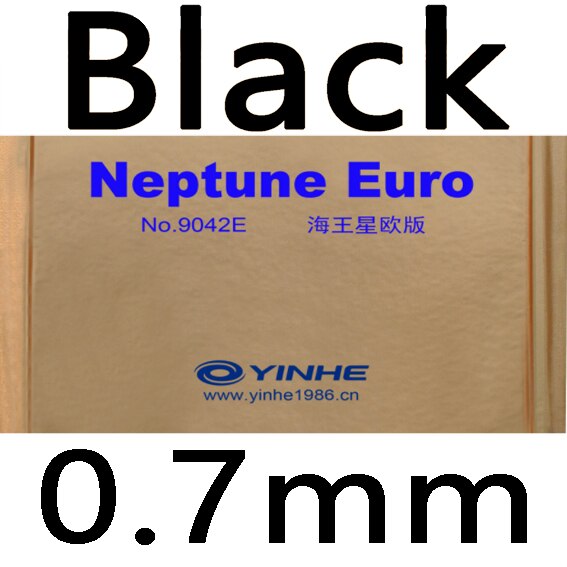 Galaxy Yinhe Neptunus Euro Rubber Zonder Spons Ox Bovenvel/Rubber Met Spons: black 0.7mm