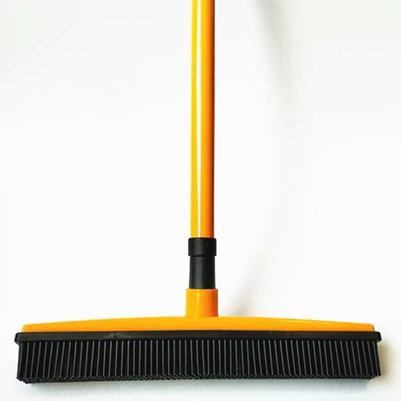 Tapijt Bezem Non-stick Artefact Huisdier Plastic Handsfree Rubberen Borstel Afstoffen Floor Schrapen