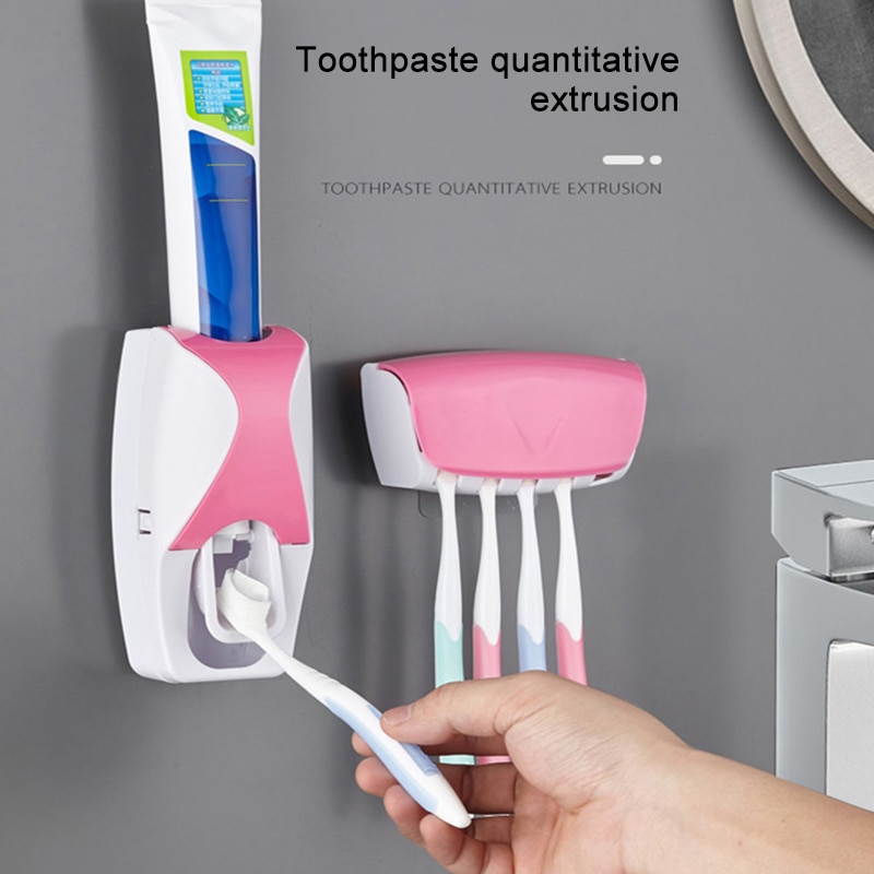 Automatic Toothpaste Dispenser Wall Mounted Kids Toothpaste Squeezer for Family Washroom In Stock