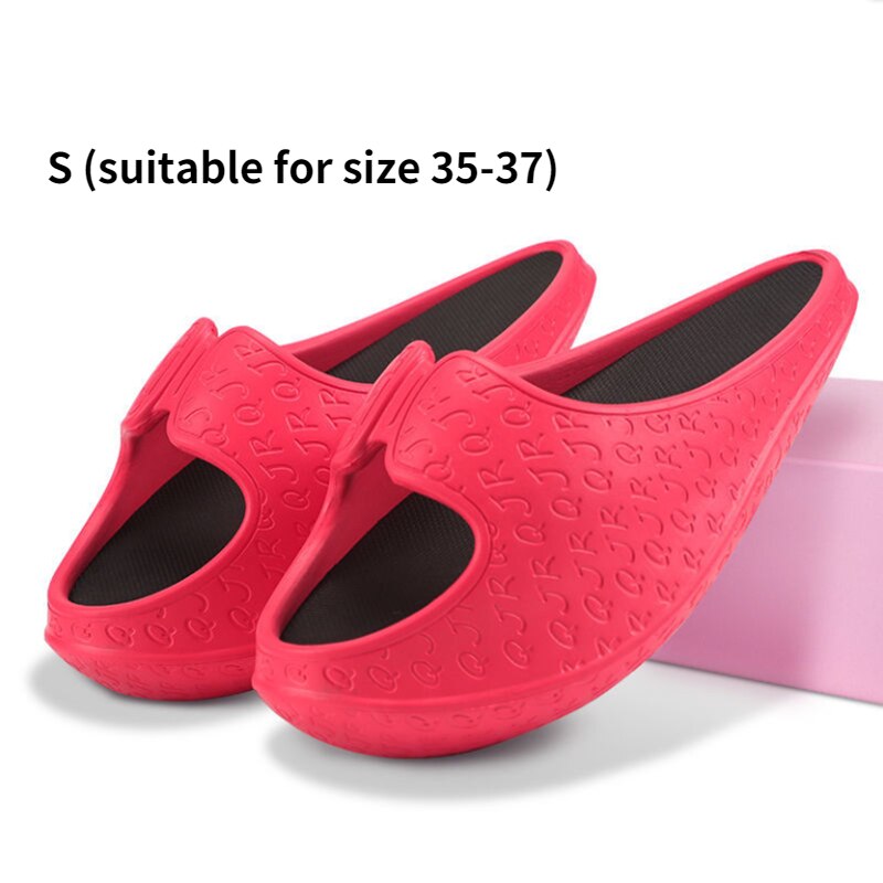 Masajeador de celulitis, zapatillas para perder peso, masajeador de pies para adelgazar el cuerpo, masajeador de piernas, zapatos de celulitis, masaje de pantorrilla: Rojo