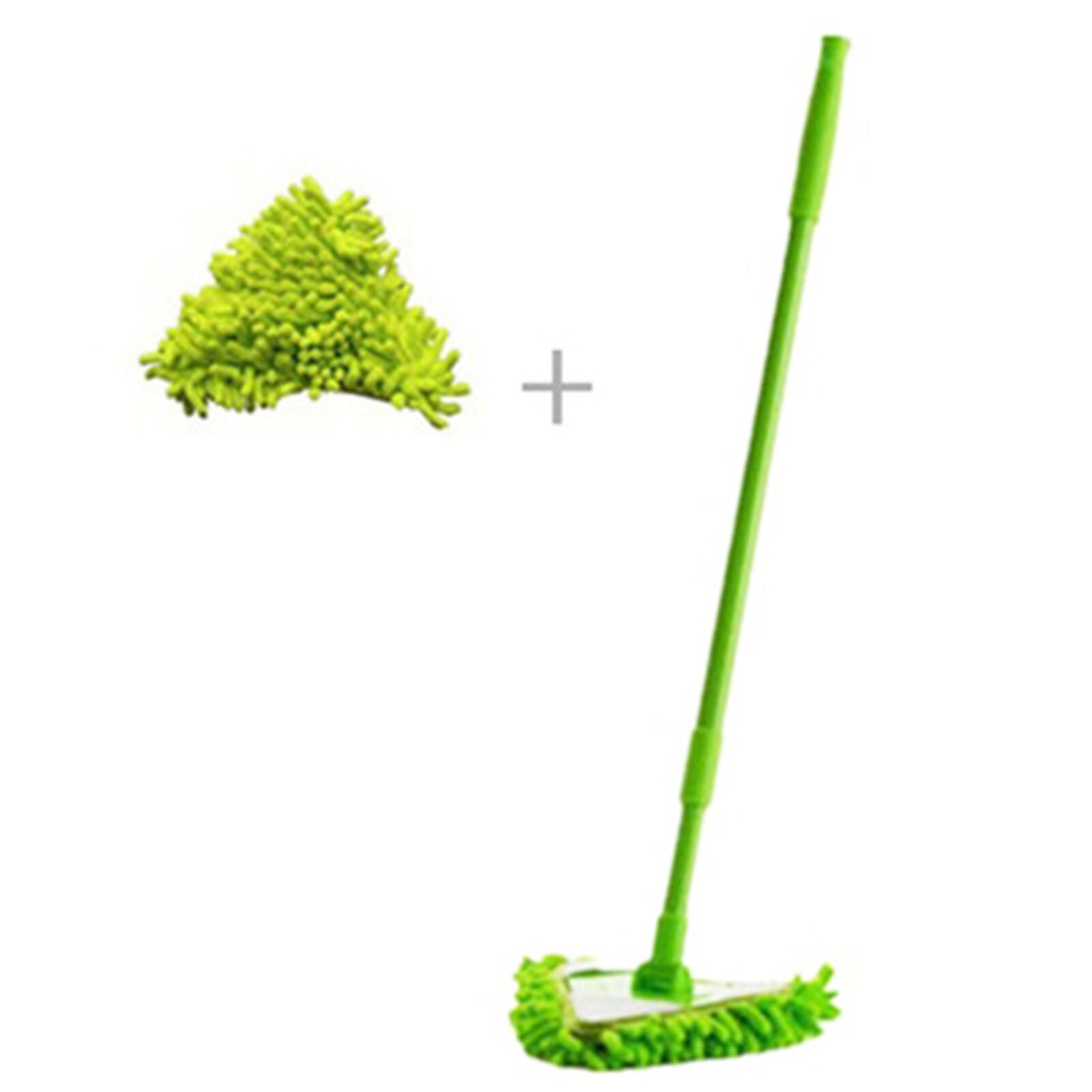 Chenille-mopa de limpieza de coche, práctica, duradera, multiusos, accesorio de limpieza de pared, suelo de cocina y baño: green